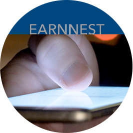 Round button that links to the Earnnest page