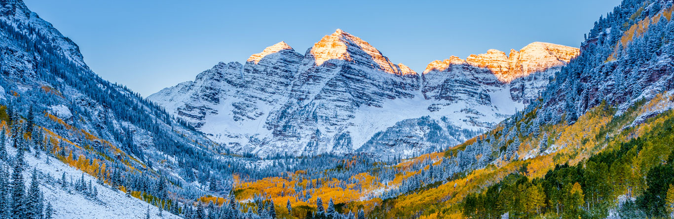 snow covered mountains