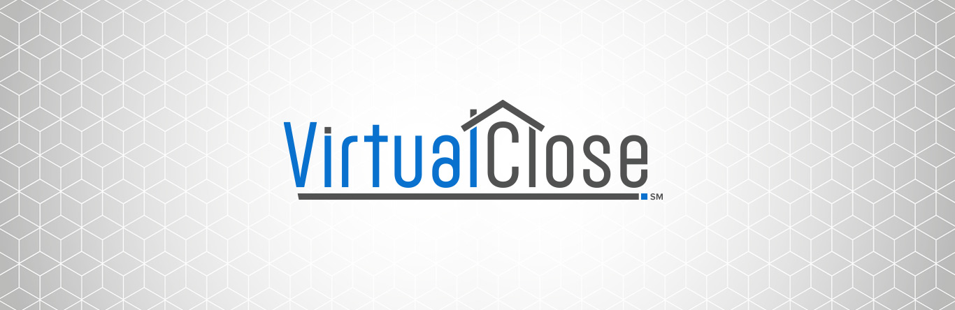 Virtual close logo on black background